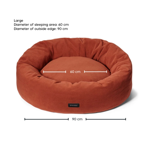 Snooza - Self-Warming Polar Fleece Cuddler - Rust - Image 8