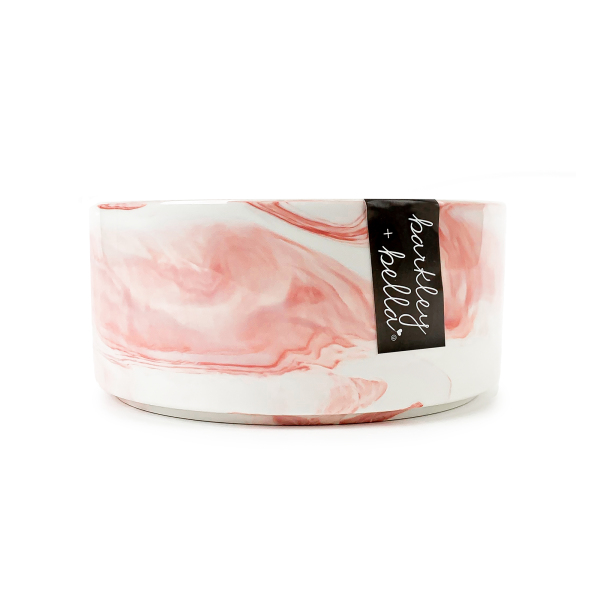 Barkley & Bella - Zen Bowl Marble Pink