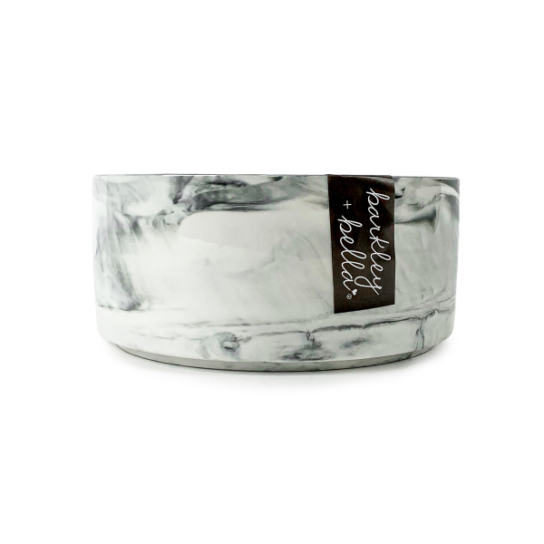 Barkley & Bella - Zen Bowl Marble White