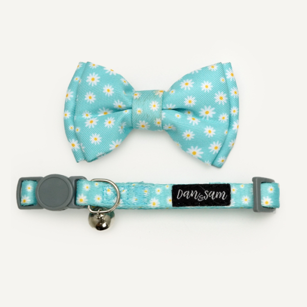 Dan & Sam - Cat Collar & Bowtie - Chamomile