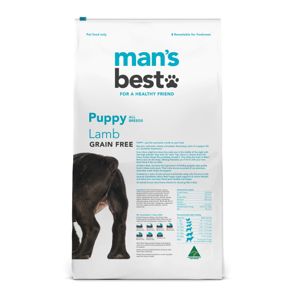 Man's Best - Puppy - GRAIN FREE - Lamb - Image 2
