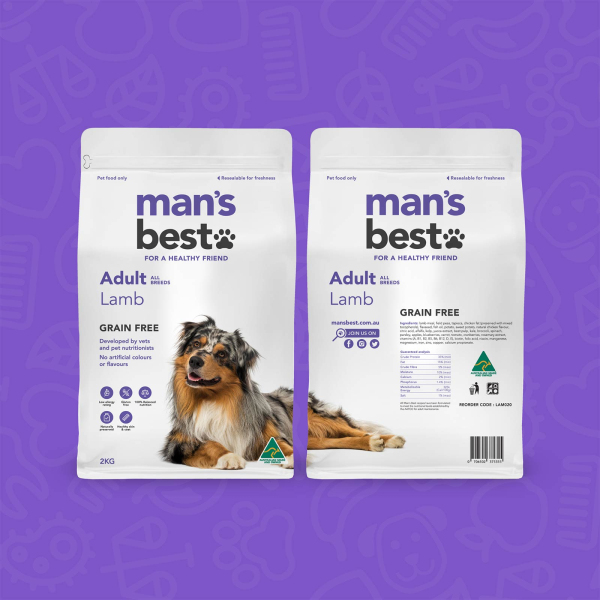 Man's Best - Adult Dog - GRAIN FREE - Lamb - Image 3