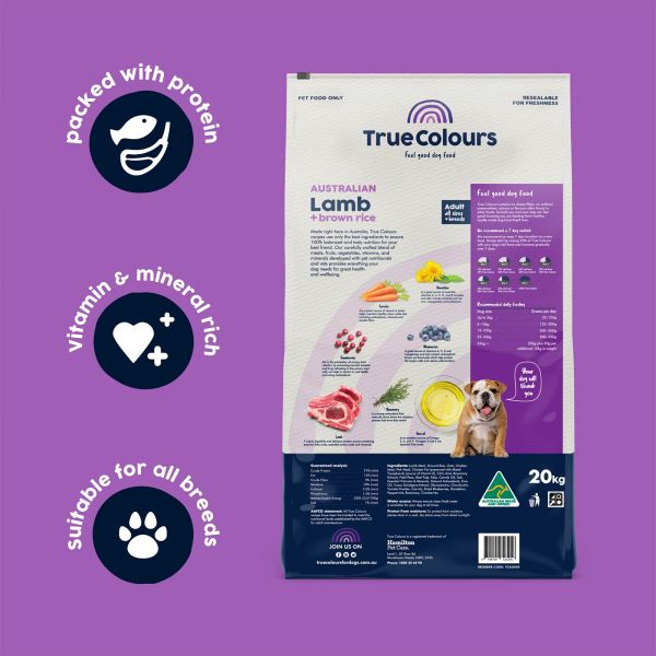 True Colours - Adult Dog - Australian Lamb + Brown Rice - Image 3
