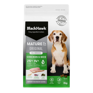 Black Hawk - Mature Dog 7+ - Chicken & Rice