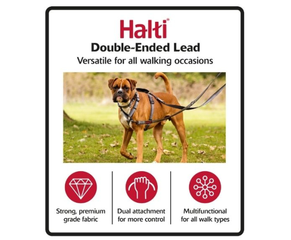 Company of Animals - Halti - Double Ended Lead - Red - Image 3