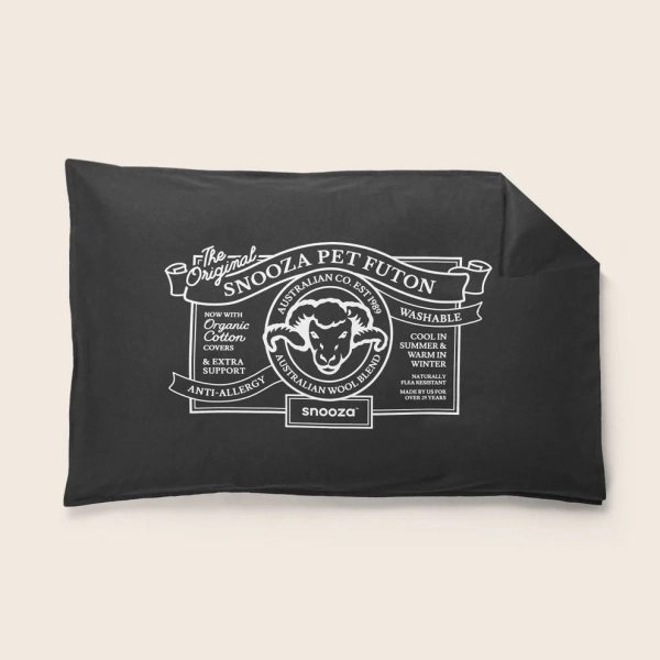 Snooza - Organic Futon Replacement Cover - Charcoal - Image 2
