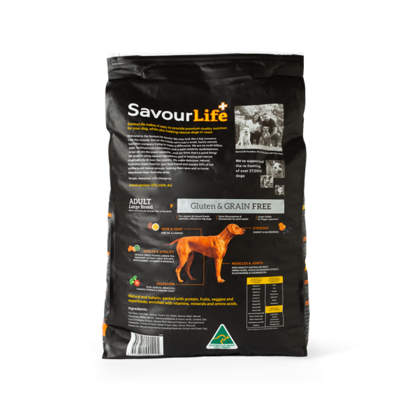 SavourLife - Adult Dog Large Breed - GRAIN FREE - Australian Ocean Fish & Salmon - Image 2