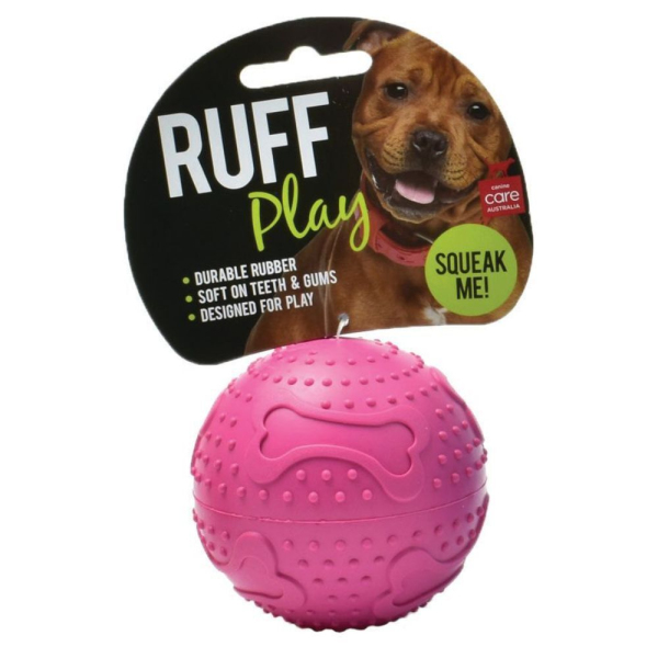 RUFF Play - Rubber Squeaker Ball - Image 4