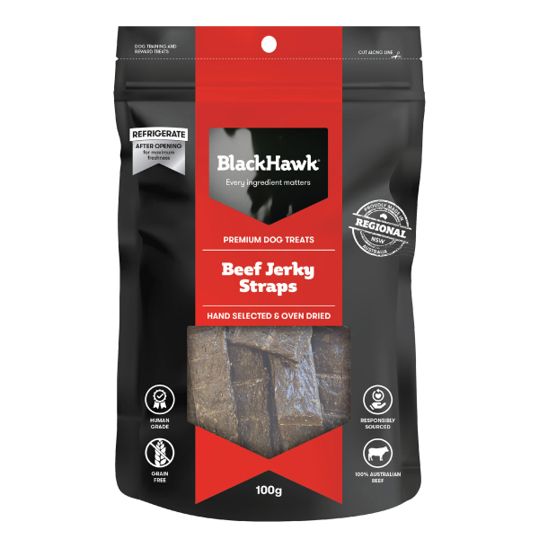 Black Hawk - Premium Dog Treats - Jerky Straps