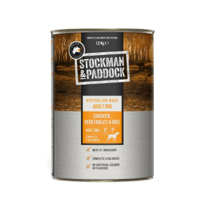 Stockman & Paddock - Wet Food Tins - Adult Dog - Chicken, Vegetables & Rice