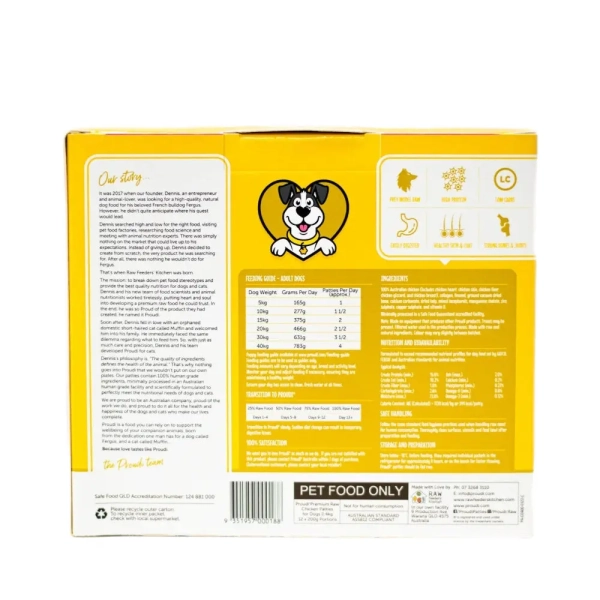 Proudi - Super Premium Raw Food for Dogs - Chicken - Image 3