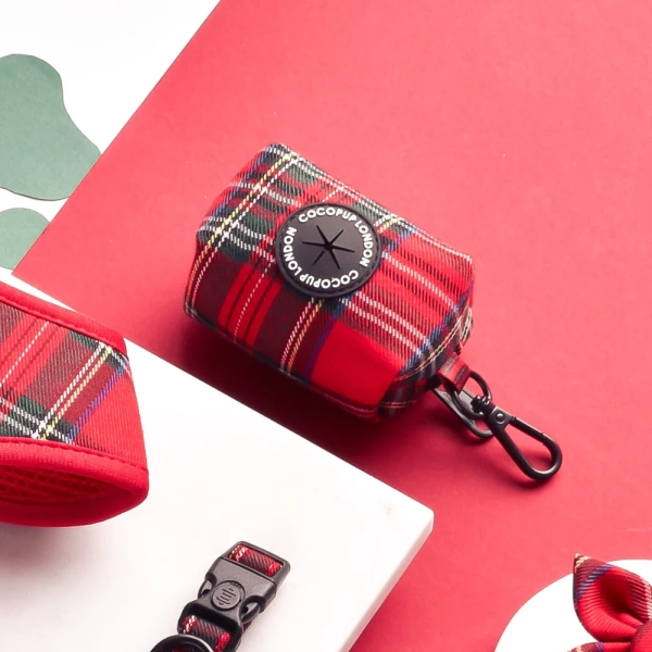 Cocopup London - Poop Bag Holder - Tartan