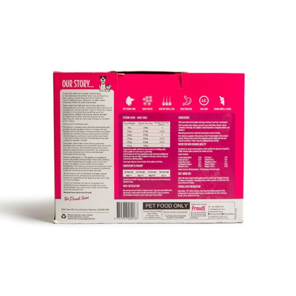 Proudi - Super Premium Raw Food for Dogs - Beef - Image 4