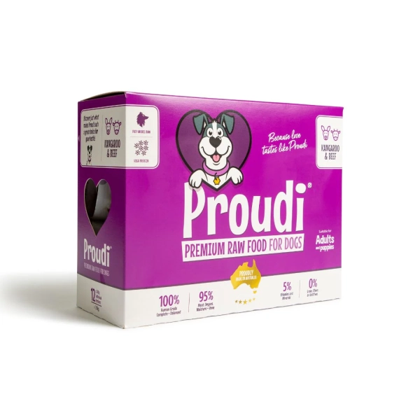 Proudi - Super Premium Raw Food for Dogs - Kangaroo & Beef - Image 2