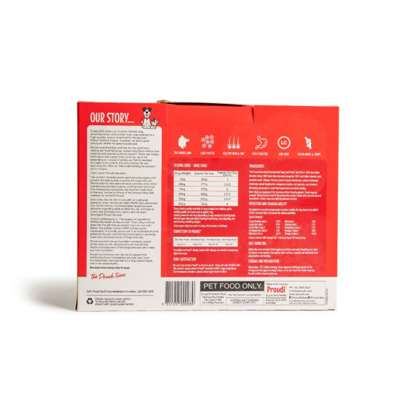 Proudi - Super Premium Raw Food for Dogs - Red Combo - Image 4