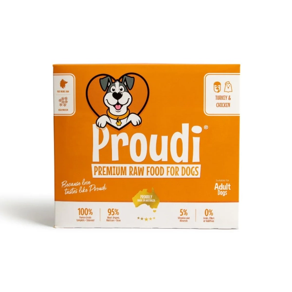 Proudi - Super Premium Raw Food for Dogs - Turkey & Chicken - Image 3