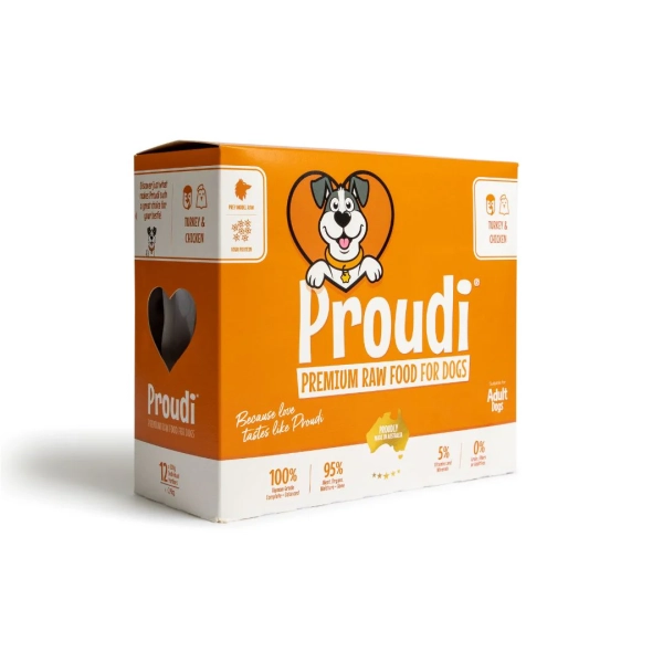 Proudi - Super Premium Raw Food for Dogs - Turkey & Chicken - Image 2