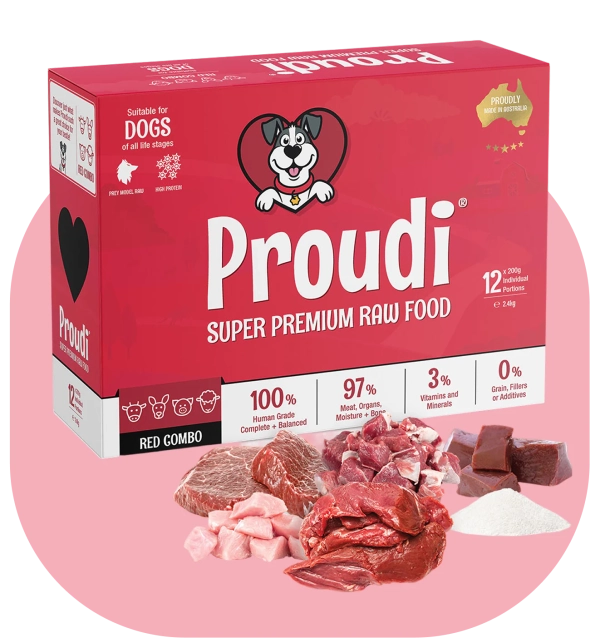 Proudi - Super Premium Raw Food for Dogs - Red Combo