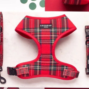 Cocopup London - Adjustable Neck Harness - Tartan