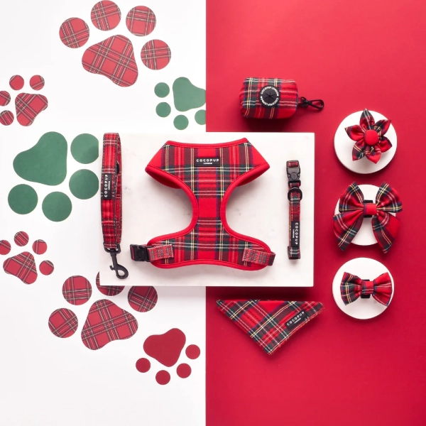 Cocopup London - Adjustable Neck Harness - Tartan - Image 2