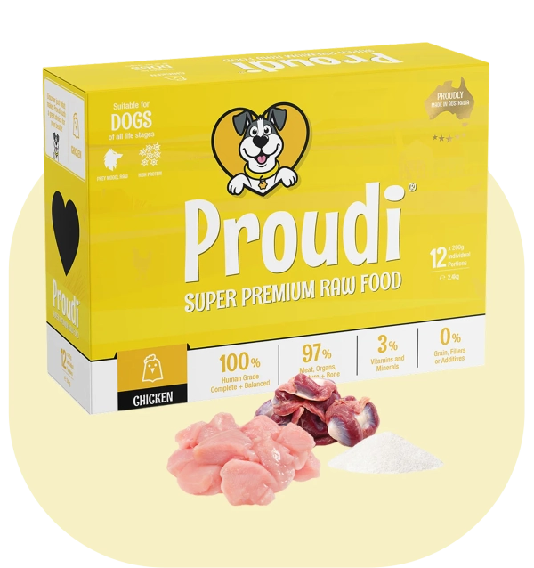Proudi - Super Premium Raw Food for Dogs - Chicken