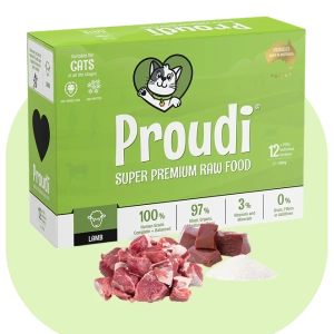 Proudi - Super Premium Raw Food for Cats - Lamb