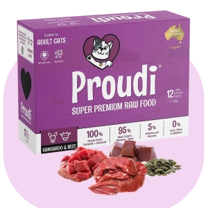 Proudi - Super Premium Raw Food for Cats - Kangaroo & Beef