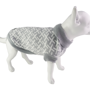 Dan & Sam - Dog Jumper - Grey Kisses