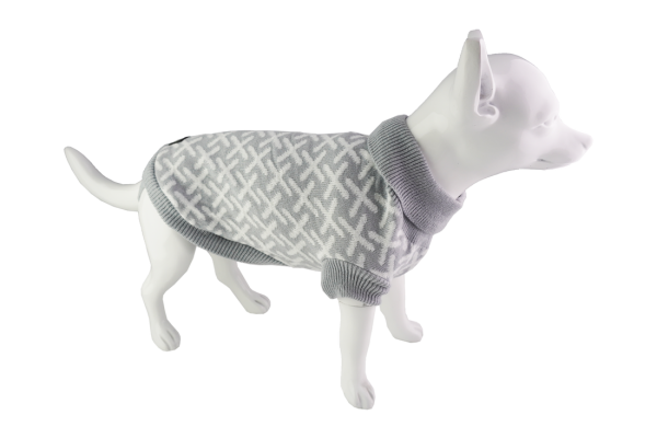 Dan & Sam - Dog Jumper - Grey Kisses