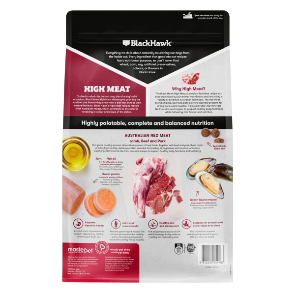 Black Hawk - Adult Dog - High Meat - Australian Red Meat - Image 2