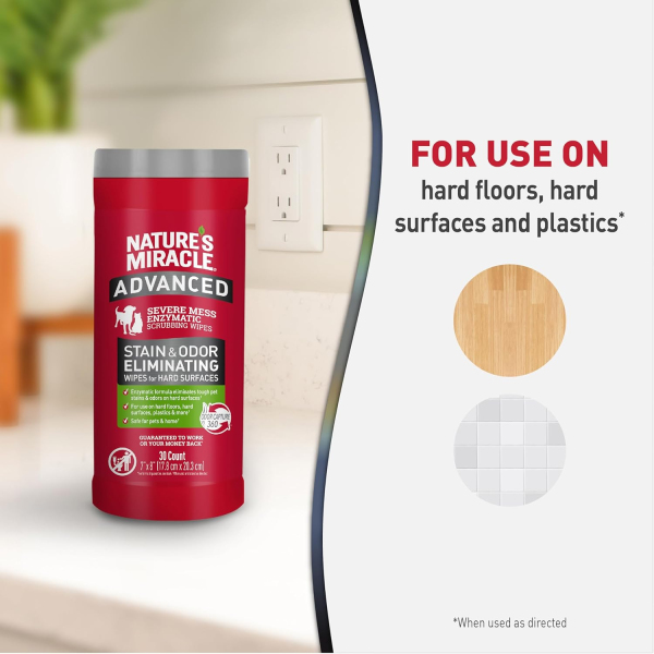 Nature's Miracle - Advanced Stain & Odour Eliminating Wipes - Image 3